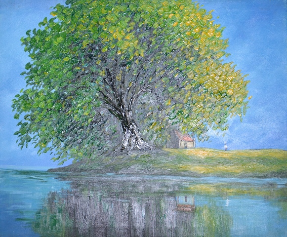 Tranh Sơn Dầu Làng Tôi